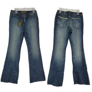 Indigo palms wide leg jeans